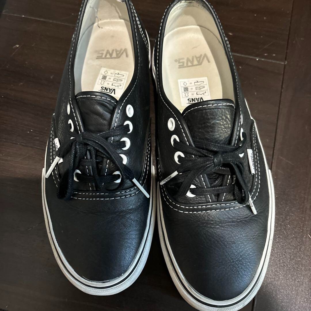 Hombres 8.0US Vans Era Cuero Negro Bóveda Bolt Old Skool Auténticas Zapatilla...