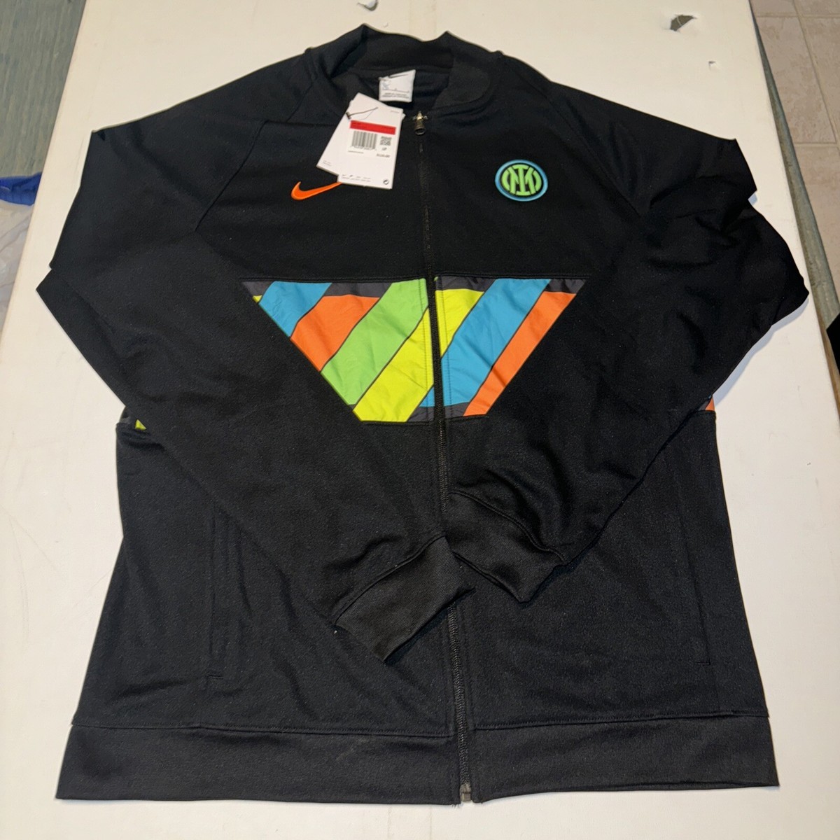 Nike Black Inter Milan I96 Anthem Raglan Full-Zip Track Jacket