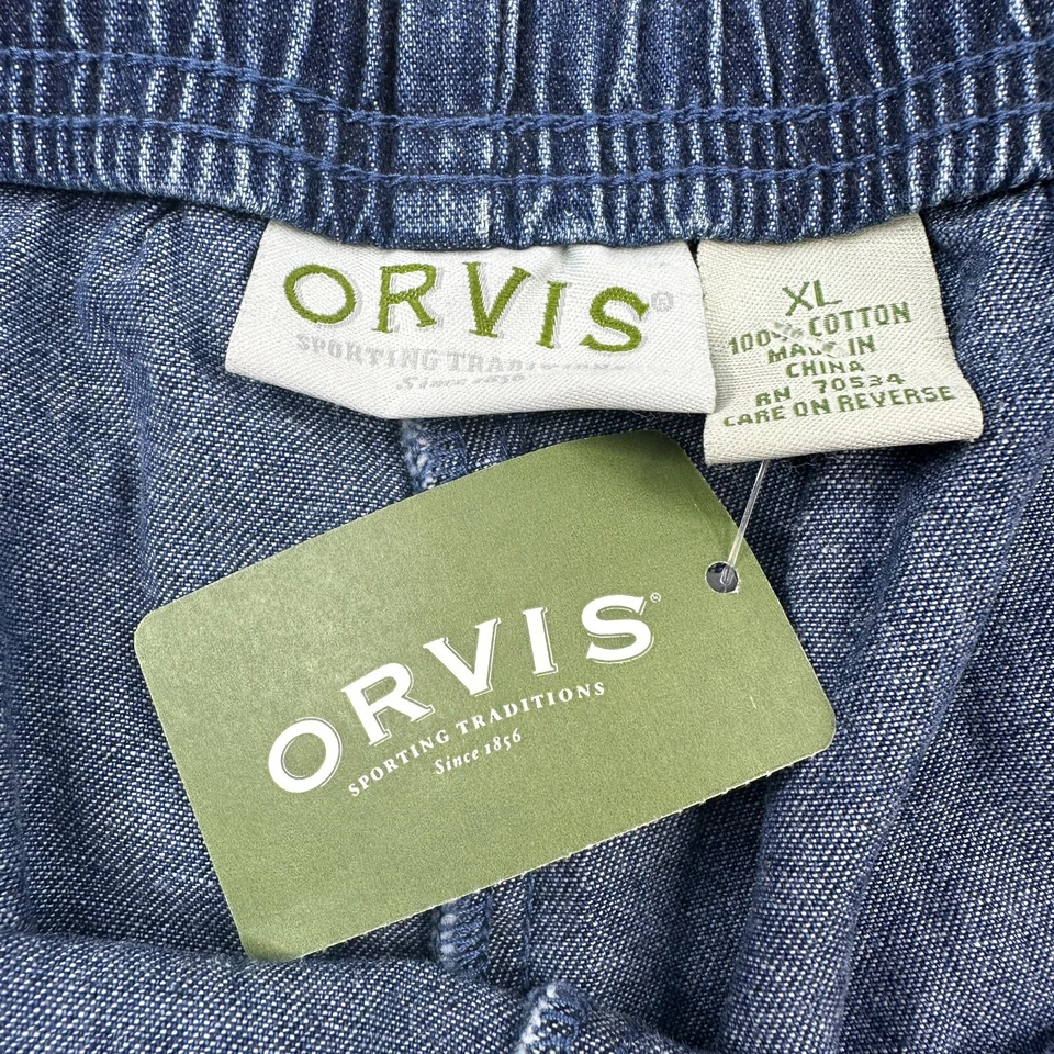 Mujer XL Orvis Denim Pantalones Azul Dkind Foto 2 de 4