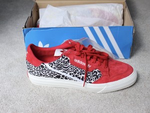 Nuevo Y En Caja Nuevas Adidas continental Vulc UK 9.5 nos 10 EU 44 Scarlet  Rojo Blanco Zapatillas | eBay
