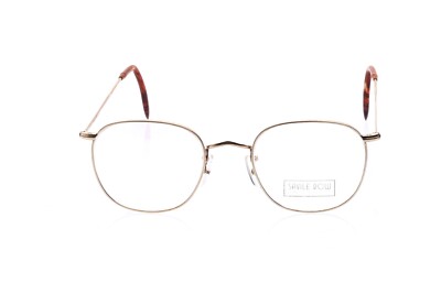 Savile Row Brille Fassung Quadra 14KT Rolled Gold Made in England 48-20mm