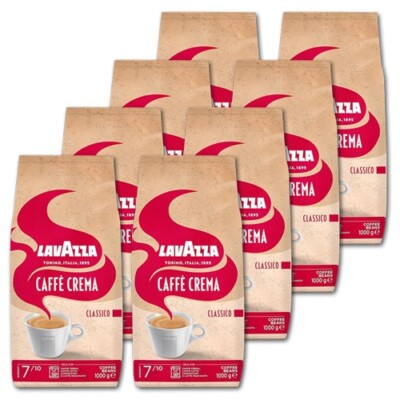 8 KG Lavazza Caffe Crema Classico Kaffeebohnen