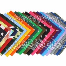 Lot of 13  Mixed Bandana 100 Cotton Paisley Face Mask Head Wrap  DYI mask  