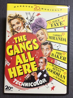 THE GANGS ALL HERE - Alice Faye - Musical Classic - Slim Line DVD - NRMT!!!!