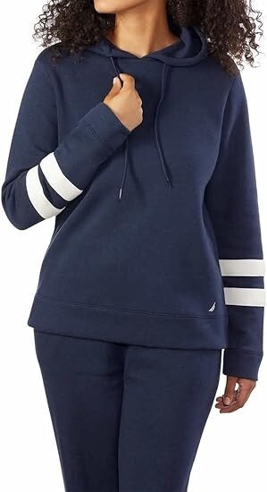 *NWOT* Nautica Women's Sueded Fleece Hoodie (Navy Blue, XXL)