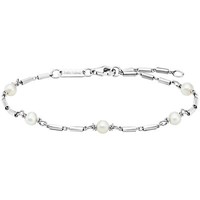 Julie Julsen Armband Aus 925/- Sterling Silber Rhodiniert Mit SüßWasserperlen