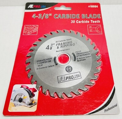 ATE PRO Circular Saw Blade Wood Cutting 4-3/8'' 30T 5/8'' Carbide Framing Ripping 