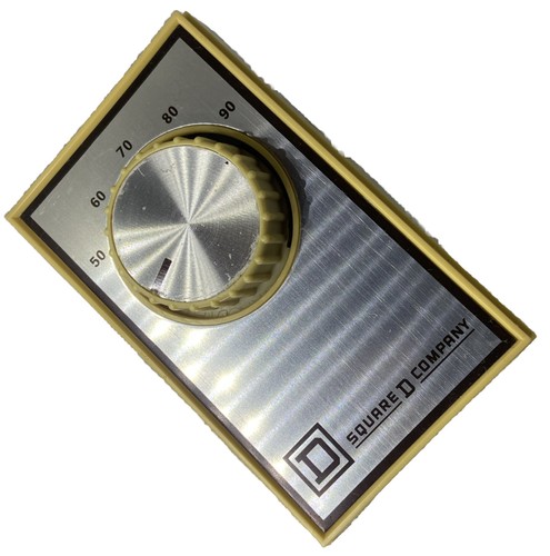 Used 54151 Square D Line Voltage Electric Heat Thermostat Single Line Break