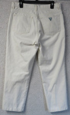 Mens GUESS Jeans Vintage White Size 34x27 USA Made Style 15001-30 Cotton Denim