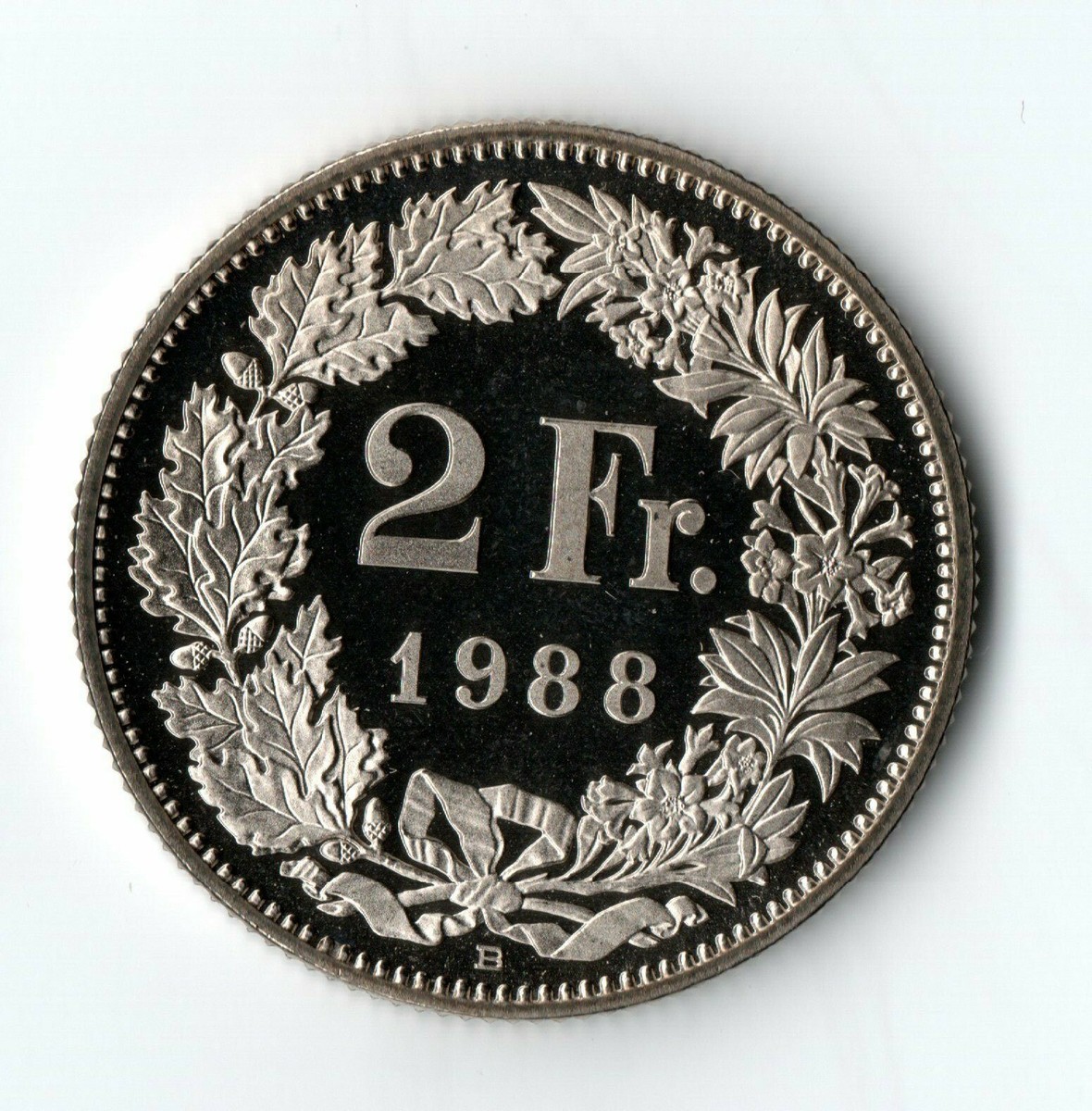 1988 PROOF UNCIRCULATED SWITZERLAND 2 FRANC SWISS COIN | eBay UK