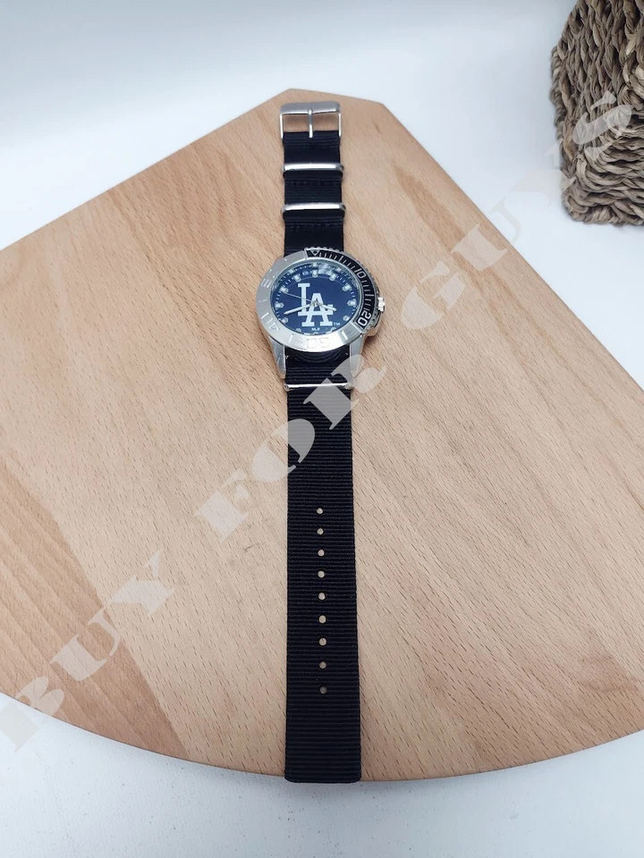 LA Dodgers MLB Starter Men's Watch - Black Watch - Nylon Watch - Dodgers Watch - Image 2 of 4