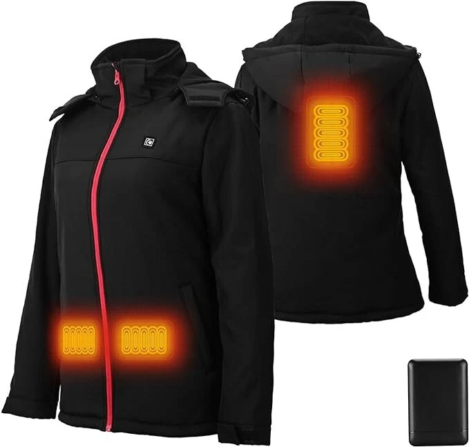 Battery heated shop jacket womens
