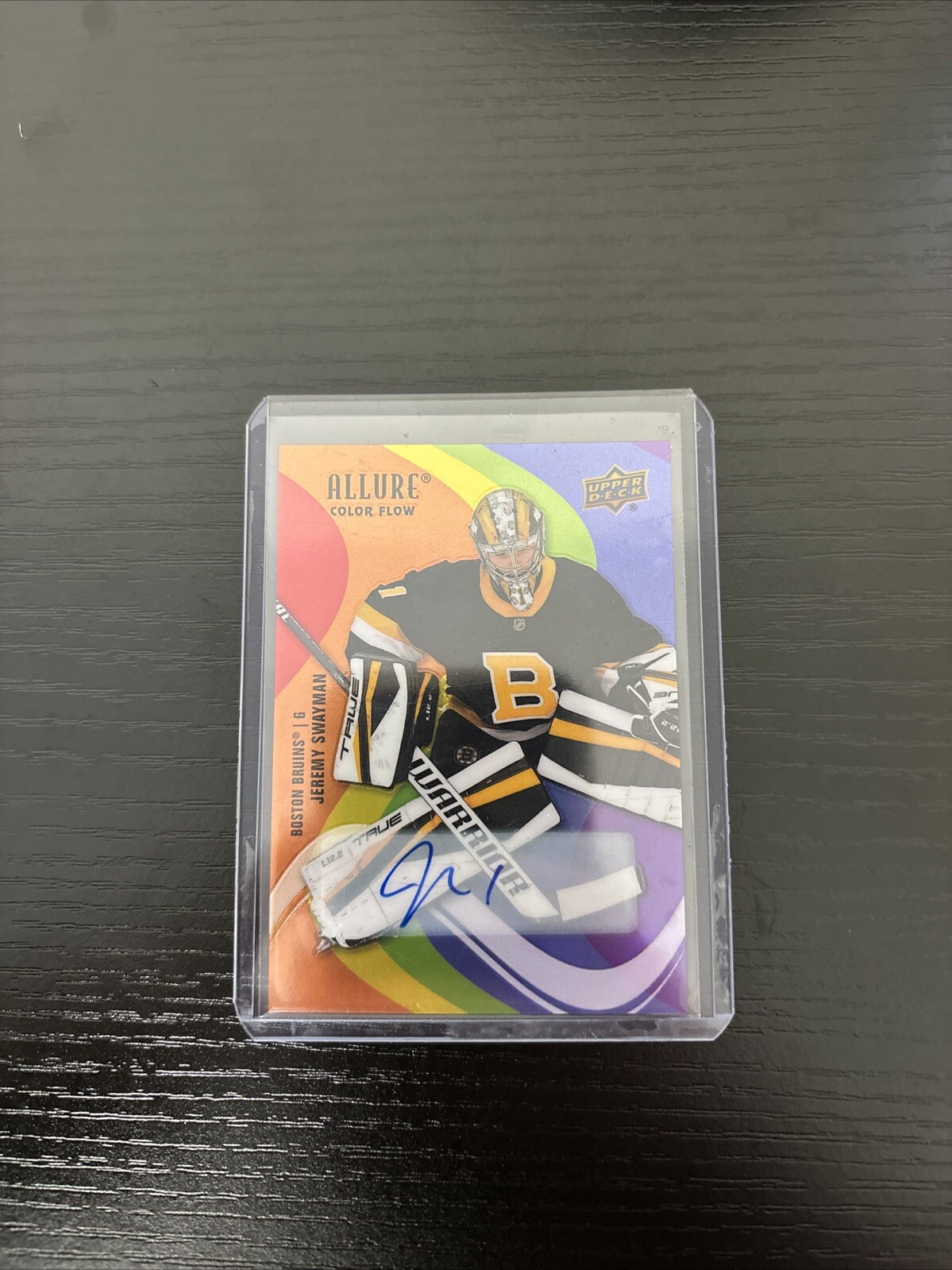 2022-23 Upper Deck Allure - Color Flow Full Rainbow Autographs Jeremy Swayman