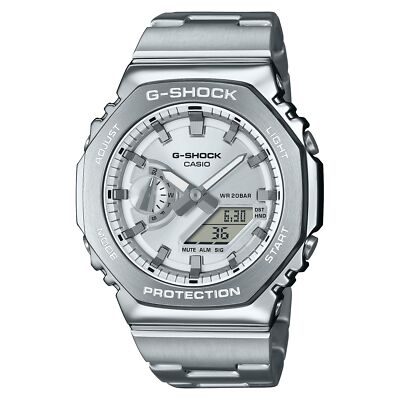 時計 CASIO G-SHOCK GM-2110D-7AJF Casio G-Shock G-STEEL GM-2110D-7AJF Analog-Digital Silver Dial