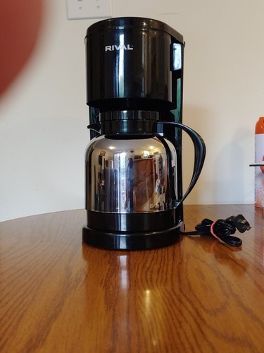 Rival Black Breu 8 Cup Coffee Maker Model CM5520 Thermal Carafer hold hot 4 hour - 第 1/2 張圖片