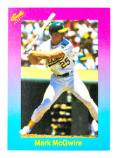 Mark McGwire #4 (1989 Classic Update) Pink/Light Blue Travel Edition, Athletics