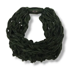 NWT Banded2gether Open Knit Infinity Neck Warmer Scarf One Size Forest Green