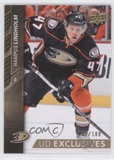 2015-16 Upper Deck UD Exclusives 72/100 Hampus Lindholm #3 2x3