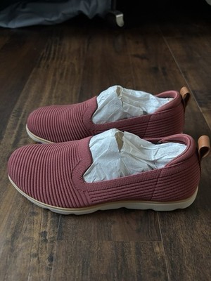 Ryka Effort Slipon Women s 7W Red Ochre Knit Slip-On Comfort Cushioned