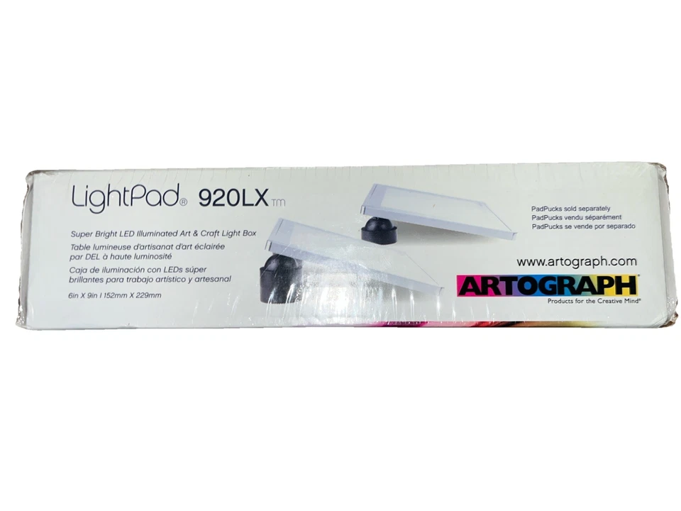 Caja de luz LED súper brillante para arte y artesanía Artograph LightPad 920 LX 9 pulgadas x 6 pulgadas NUEVO Foto 3 de 4