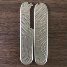 1 Pair TC4 Handle Scales for 91mm Victorinox Swiss Army Knife TI Scale for SAK