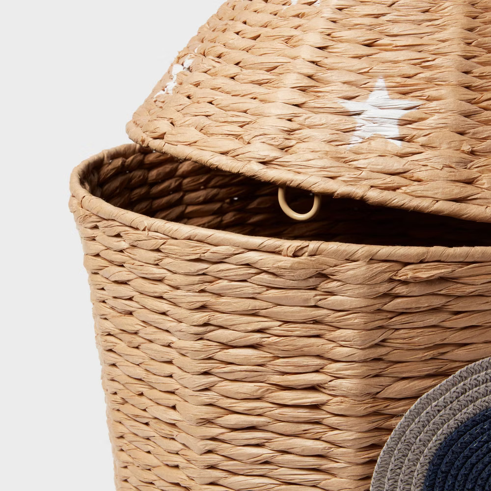 Space Woven Kids' Storage with Lid - Pillowfort