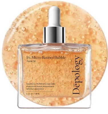 Dépology 1% Micro Retinol Bubble Facial Oil 30mL Anti-Aging Firming NEW Sealed