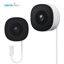 Wansview 3MP 2K Window Security Camera, 2.4GHz WiFi Indoor Camera 24/7 Recording