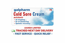 Galpharm Cold Sore Cream 2g 5% Tingle Lip Herpes Virus Blister - Next Day 24hr