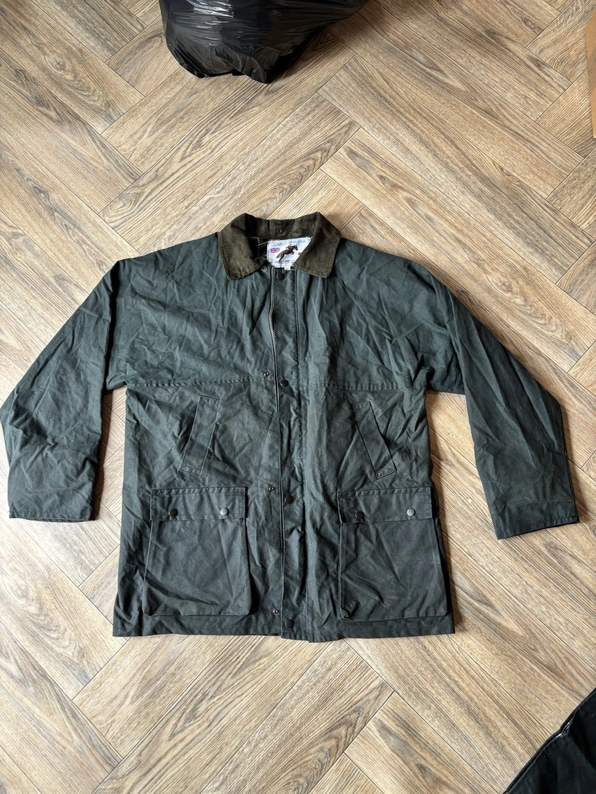 Mens Wax Jacket Extra Large Tobacco Fishing Shooting Hunting Riding Farming