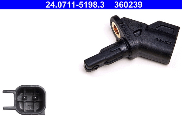 Front ATE 24.0711-5198.3 Sensor, wheel speed for ,FORD,MAZDA,VOLVO