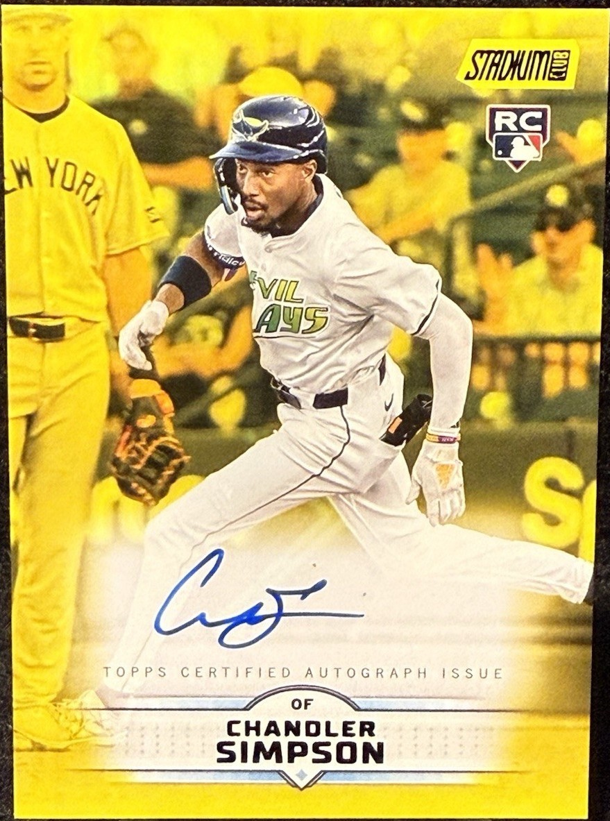 ルカ スシッチ スチッチ Topps Stadium Club  直筆サイン 2025 Topps Stadium Club - Autographs Chandler Simpson #SCBA-CSI