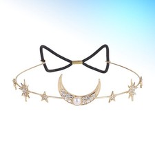 Wedding Crown Jewelry Stars Moon Rhinestone Tiara Bridal Hair Accessory