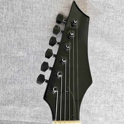 Flying V Electric Guitar Red Black Burst Quilted Maple Top 24F