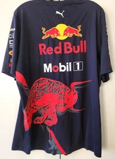 Puma Red Bull Racing Team Motor Sport T Shirt Size Large