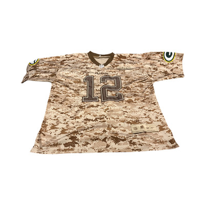 Nike U.S.M.C Salute To Service Green Bay Packers Aaron Rodgers Jersey Size 52
