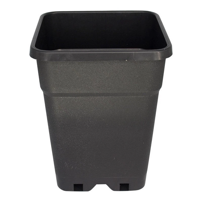 Square Black Pot Plastic Gardening Pots – 3.5L to 25L Plant Containers - Image 1 of 1