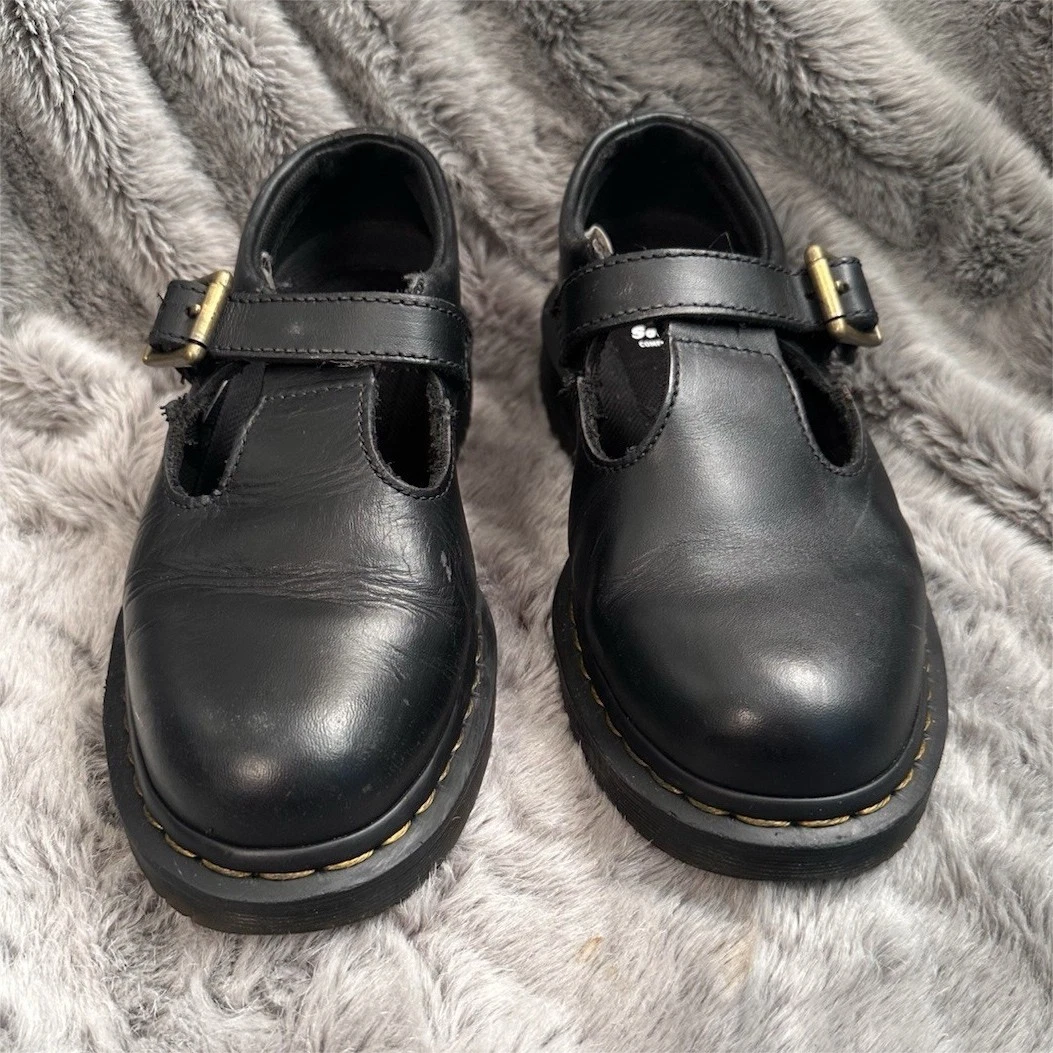 Dr. Martens Leather Upper Mary Jane Comfort Shoes for Women for