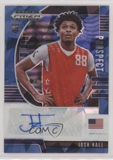 2020 Panini Prizm Draft Picks Prospect Blue Ice 72/75 Josh Hall #PA-JH Auto 5w7