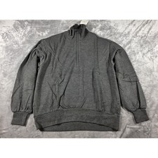 Lou Grey Pullover Women XXS Charcoal Signature Soft Zen Bounce Quarter Zip NWT