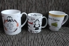3 x Sheepworld Tasse / Kaffebecher - Wie Schön XL / Ohne besten Freund / Blinies