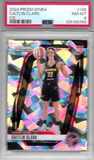 2024 PANINI PRIZM WNBA CAITLIN SILVER ICE PRIZM ROOKIE REFRACTOR #145 PSA 8