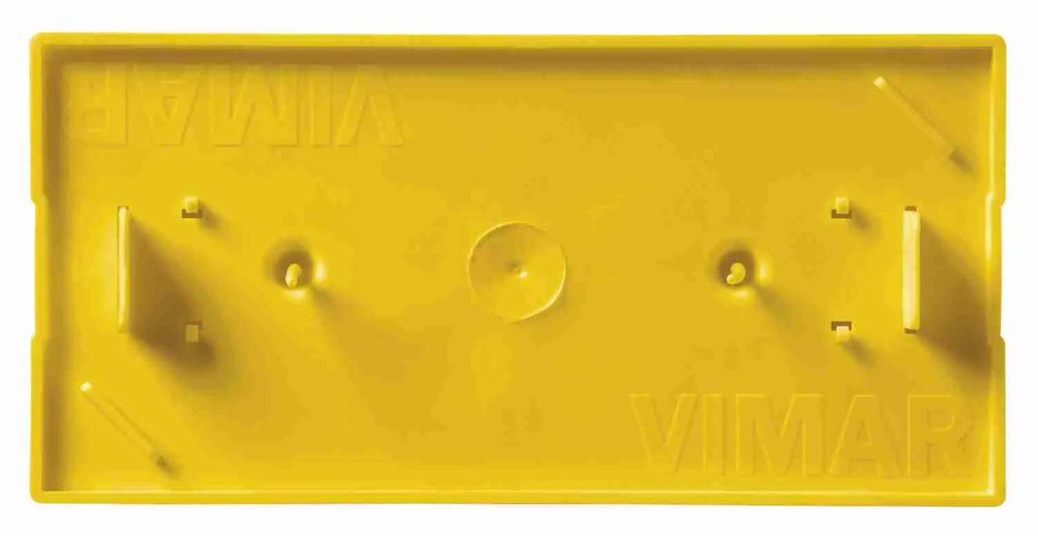 Vimar V71324 Protezione Antimalta Scatole Incasso 4 Moduli Giallo