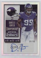 2015 Contenders Rookie Championship Ticket 39/99 Danielle Hunter (Base) Auto e2p