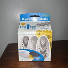 PED EGG REFILL 3 PACK REPLACEMENT BLADES & EMERY PADS FOOT FILE CARTRIDGES NEW