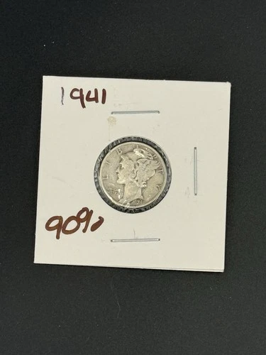 1941 Mercury Dime 10c Silver Uncirculated 10 Cents US Type Coin 90% Silver