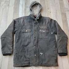 Distressed Thrashed Grunge Dickies Canvas Hooded Jacket Men's Medium