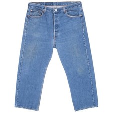 VINTAGE LEVIS 501 INDIGO BLUE JEANS 1980S SIZE 36X24 MADE IN USA