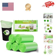 Small Trash Bags 4-6 Gallon, 200 Count Biodegradable Trash Bags 4 Gallon, Ext...