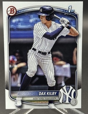 Dax Kilby 2025 Bowman Draft 1st Bowman Paper Base New York Yankees